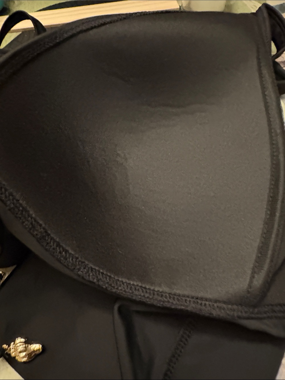 Bar III Black Swim Tankini Top with Tie Detail - Picture 11 of 16